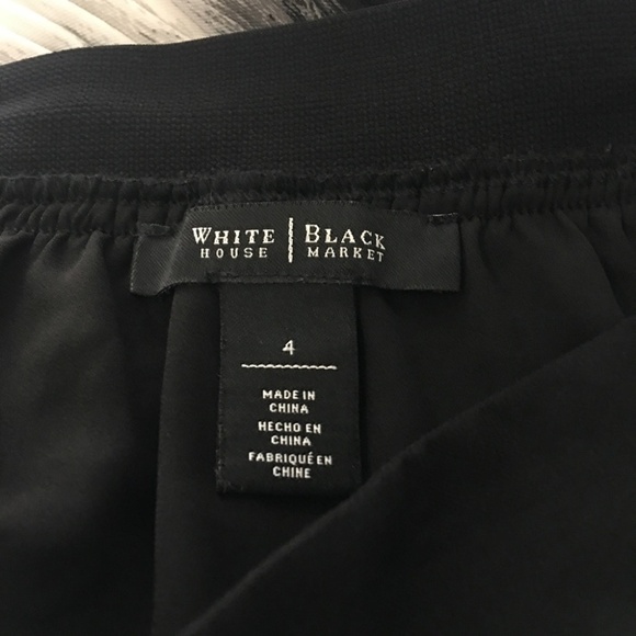 WHBM Chiffon Skirt Black and White Ombre Frilly Accordion Pleating Colour Block - Picture 10 of 14